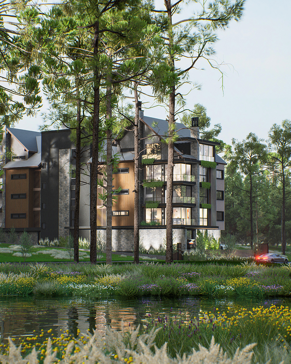 Residencial Nordhaus - Fachada Dia Lago